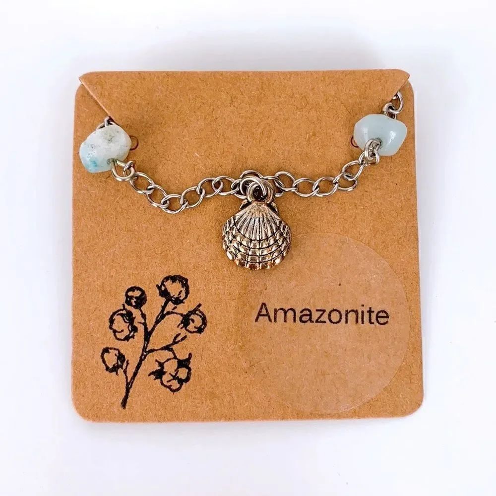 💙Amazonite Crystals Anklet